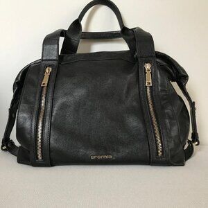 Cromia Made In Italy Leather Black Bag